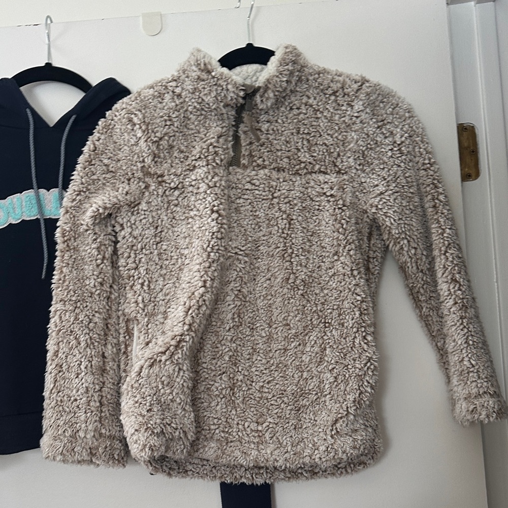 C&C California Kids Tan Sherpa Hoodie
